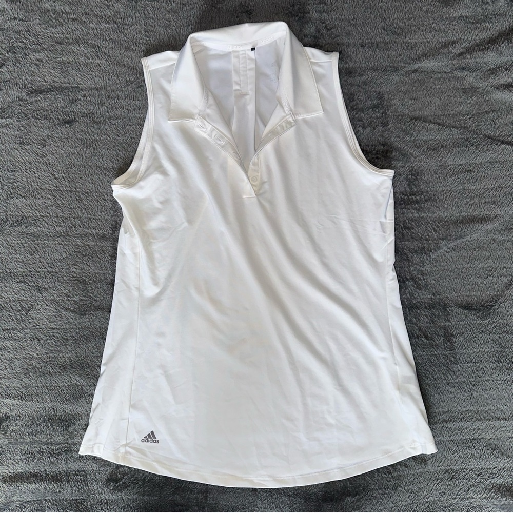 Adidas women’s sleeveless golf polo